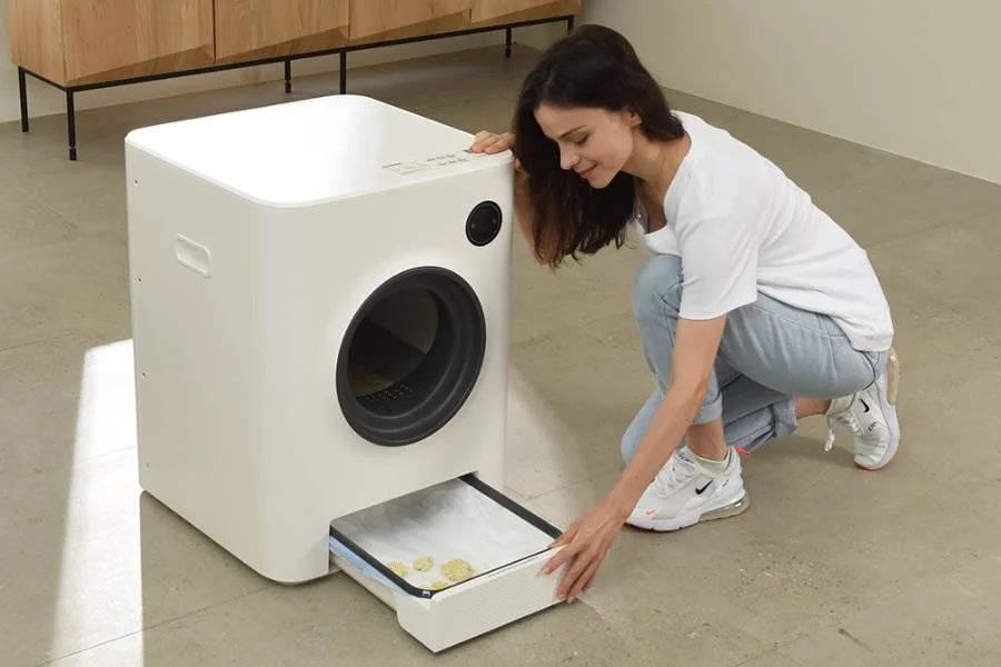 self-cleaning cat litter