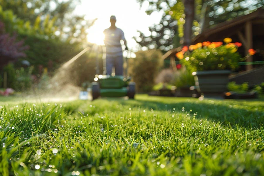 battery operated push lawn mowers