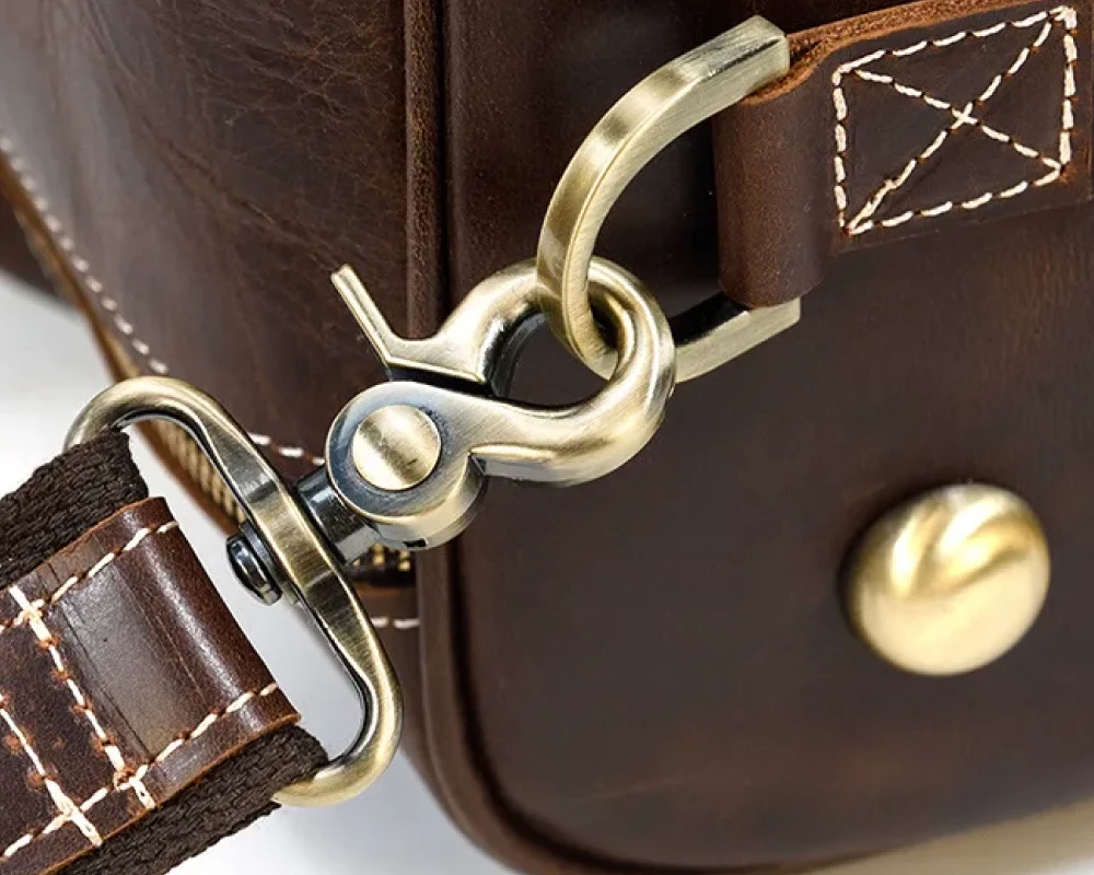 leather luggage on wheels